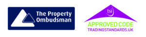 The Property Ombudsman and Tradings Standards logos.